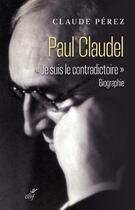 Couverture du livre « Paul claudel : 