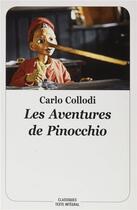 Couverture du livre « Les aventures de Pinocchio » de Carlo Collodi aux éditions Ecole Des Loisirs