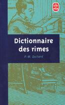 Couverture du livre « Dictionnaire des rimes » de Pierre-Marie Quintard aux éditions Le Livre De Poche