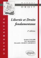 Couverture du livre « Libertes et droits fondamentaux. 2e edition » de Fialaire/Mondielli aux éditions Ellipses