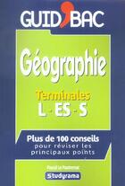 Couverture du livre « Geographie terminales l/es/s » de Pascal Le Pautremat aux éditions Studyrama