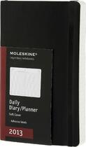 Couverture du livre « Agenda journalier 2013 ; souple noir » de Moleskine aux éditions Moleskine Papet