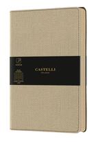 Couverture du livre « Carnet harris poche ligne sable » de Castelli aux éditions Castelli Milano
