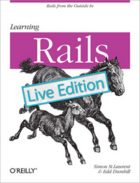 Couverture du livre « Learning Rails: Live Edition » de Simon St.Laurent aux éditions O'reilly Media