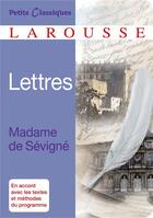 Couverture du livre « Les lettres de Madame de Sévigné » de Madame De Sevigne aux éditions Larousse