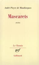 Couverture du livre « Mascarets » de Andre Pieyre De Mandiargues aux éditions Gallimard