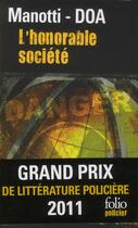 Couverture du livre « L'honorable société » de Dominique Manotti et Doa aux éditions Gallimard