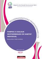 Couverture du livre « Pompes a chaleur geothermiques en habitat individuel - neuf - installation et mise en service » de  aux éditions Le Moniteur