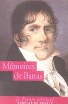 Couverture du livre « Memoires » de Barras Paul aux éditions Mercure De France