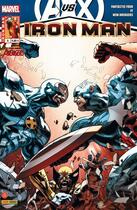Couverture du livre « Iron Man n.2012/5 : Avengers Vs X-Men ; un pas en avant » de Iron Man aux éditions Panini Comics Mag