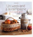 Couverture du livre « Un week end à la campagne à broder au point de croix » de Stephanie Beillouin aux éditions Mango
