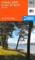 Couverture du livre « Cowal west & isle of bute » de  aux éditions Ordnance Survey