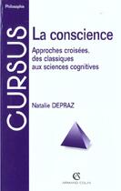 Couverture du livre « La Conscience » de Nathalie Depraz aux éditions Armand Colin