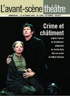 Couverture du livre « Crime et châtiment » de Fedor Mikhailovitch Dostoievski aux éditions Avant-scene Theatre