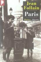 Couverture du livre « Paris » de Jean Follain aux éditions Libretto
