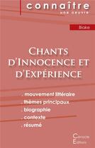 Couverture du livre « Chants d'innocence et d'expérience » de William Blake aux éditions Editions Du Cenacle