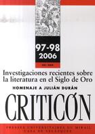 Couverture du livre « Revue criticon n97-98 » de  aux éditions Pu Du Midi