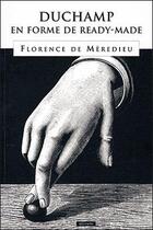 Couverture du livre « Duchamp en forme de ready-made » de Florence De Meredieu aux éditions Blusson