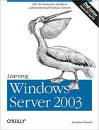 Couverture du livre « Learning Windows Server 2003 » de Jonathan Hassell aux éditions O Reilly