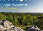 Couverture du livre « Gorges d apremont fontainebleau calendrier mural 2018 din a4 - sentier de l erosion des gorge » de Makhloufi D aux éditions Calvendo