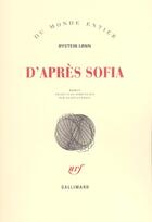 Couverture du livre « D'apres sofia » de Oystein Lonn aux éditions Gallimard