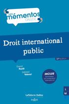 Couverture du livre « Droit international public (27e édition) » de David Ruzie et Gerard Teboul aux éditions Dalloz