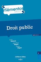 Couverture du livre « Droit public (24e édition) » de Gustave Peiser et Jean-Paul Negrin et Louis Dubouis aux éditions Dalloz