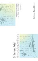Couverture du livre « Le monologue d'Icare » de Shimon Adaf aux éditions Caracteres