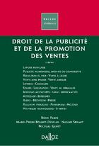 Couverture du livre « Droit de la publicité et de la promotion des ventes (3e édition) » de Regis Fabre aux éditions Dalloz