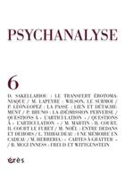 Couverture du livre « Psychanalyse 06 - psychose et perversion » de  aux éditions Eres