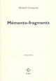 Couverture du livre « Memento-fragments ; anagrammes » de Michelle Grangaud aux éditions P.o.l