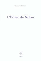 Couverture du livre « L'échec de Nolan » de Claude Ollier aux éditions P.o.l