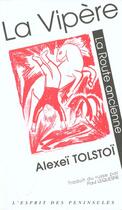 Couverture du livre « La vipère » de Alexei Nikolaievitch Tolstoi aux éditions Esprit Des Peninsules