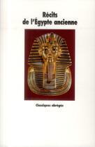 Couverture du livre « Récits de l'Egypte ancienne » de  aux éditions Ecole Des Loisirs