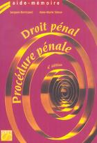 Couverture du livre « Droit pénal, procedure pénale (4e édition) » de Anne-Marie Simon et Jacques Borricand aux éditions Sirey