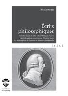 Couverture du livre « Écrits philosophiques » de Nicola Niclass aux éditions Societe Des Ecrivains