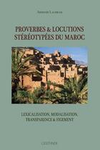 Couverture du livre « Proverbes et locutions stéréotypees du Maroc » de Abdenbi Lachkar aux éditions Paul Geuthner
