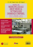 Couverture du livre « 58e réunion de l'association IBFS Belgique 2018-jml 4-2019 : journal des instituts de médecine légale vol 62 n°4-2019 » de Byk-Brinkman-Ludes-Malicier aux éditions Eska