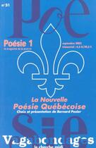 Couverture du livre « Revue poesie vagabondages - la nouvelle poesie quebecoise - numero 31 » de  aux éditions Cherche Midi