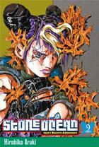 Couverture du livre « Jojo's bizarre adventure - saison 6 ; stone ocean Tome 9 » de Hirohiko Araki aux éditions Delcourt