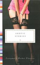 Couverture du livre « Erotic stories » de Everyman aux éditions Random House Uk