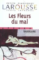 Couverture du livre « Les fleurs du mal » de Charles Baudelaire aux éditions Larousse