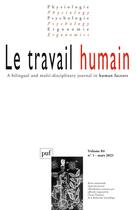 Couverture du livre « Le travail humain 2021-1, vol. 84, n.1 » de  aux éditions Puf