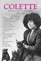 Couverture du livre « Romans, récits, souvenirs t.2 ; 1920-1940 » de Colette aux éditions Bouquins