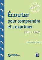 Couverture du livre « Ecouter pour comprendre et s'exprimer cm1-cm2 + dvd-rom » de  aux éditions Retz