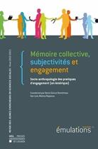 Couverture du livre « Emulations 11 Memoires Collectives, Subjectivite Et Engagement » de  aux éditions Pu De Louvain