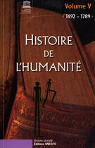 Couverture du livre « Histoire de l'humanité t.5 ; 1492-1789 » de  aux éditions Unesco