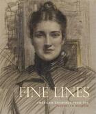 Couverture du livre « Fine lines american drawings from the brooklyn museum » de Sherry aux éditions D Giles Limited