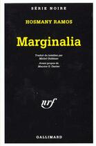 Couverture du livre « Marginalia » de Hosmany Ramos aux éditions Gallimard