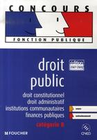Couverture du livre « Droit public (édition 2007-2008) » de Elisabeth Chaperon aux éditions Foucher